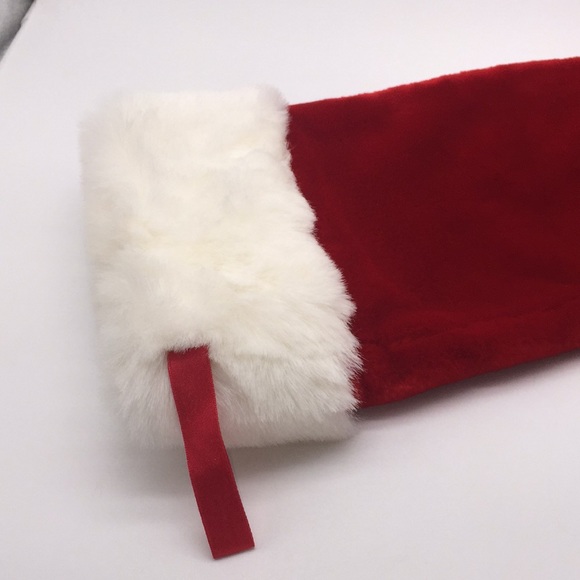 Christmas Stocking Velvet with Faux Fur Cuff 18” - Picture 6 of 7